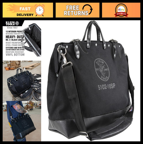 Large inch canvas tool bag - large, 18-inch